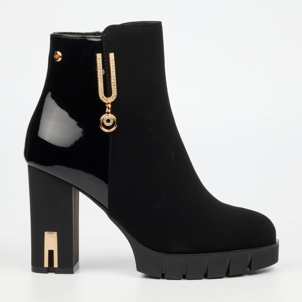 Miss Black Darling 9 Ankle Boot - Black footwear Miss Black