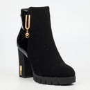 Miss Black Darling 9 Ankle Boot - Black footwear Miss Black