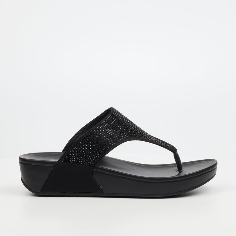 Butterfly Feet Daya 1 Sandal - Black footwear Butterfly Feet   