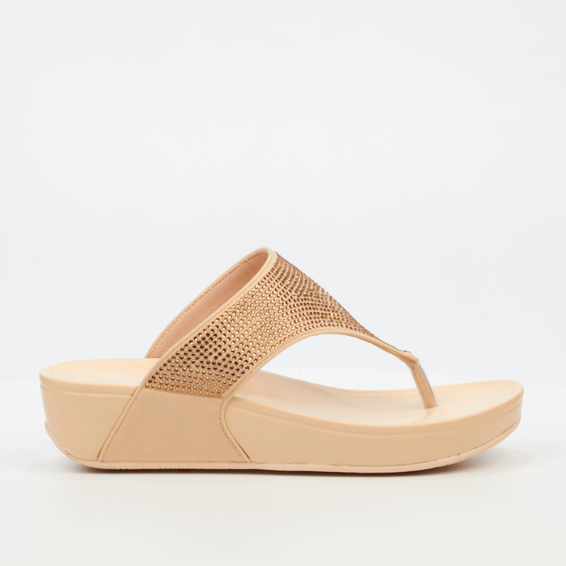 Butterfly Feet Daya 1 Sandal - Champagne footwear Butterfly Feet   