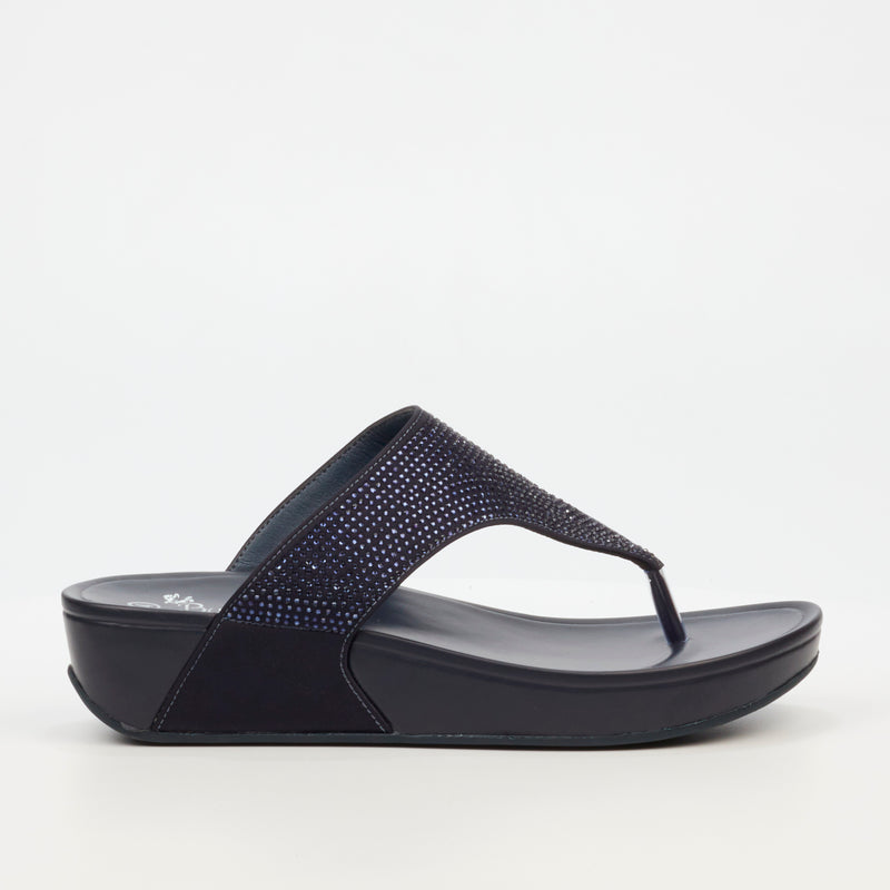 Butterfly Feet Daya 1 Sandal - Navy footwear Butterfly Feet   