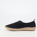 Dayna 1 Faux Nubuck Pump - Black footwear Butterfly Feet