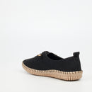 Dayna 1 Faux Nubuck Pump - Black footwear Butterfly Feet