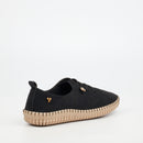 Dayna 1 Faux Nubuck Pump - Black footwear Butterfly Feet