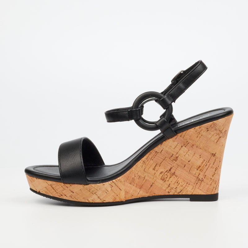 Butterfly Feet Debra 9 Wedge - Black footwear Butterfly Feet   