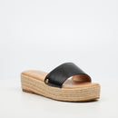 Miss Black Deema 1 Flatform - Black footwear Miss Black