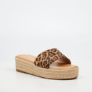 Miss Black Deema 1 Flatform - Leopard footwear Miss Black