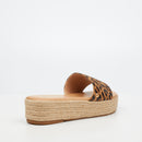 Miss Black Deema 1 Flatform - Leopard footwear Miss Black