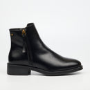 Miss Black Deer 1 Ankle Boot - Black footwear Miss Black