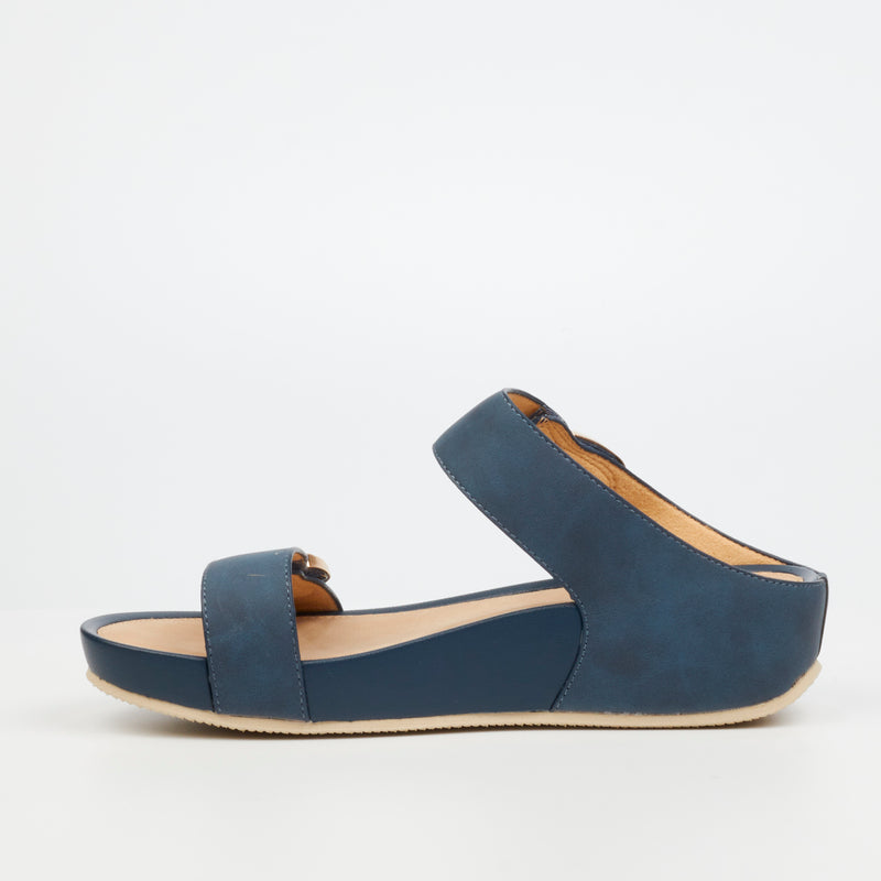 Butterfly Feet Delia 10 Sandal - Navy footwear Butterfly Feet   