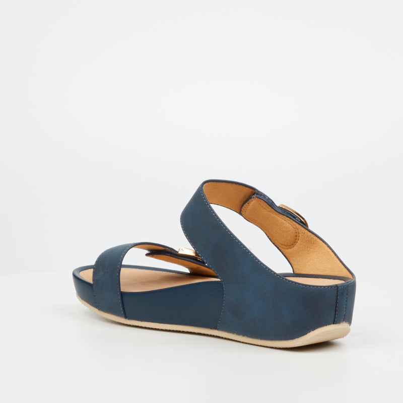 Butterfly Feet Delia 10 Sandal - Navy footwear Butterfly Feet   