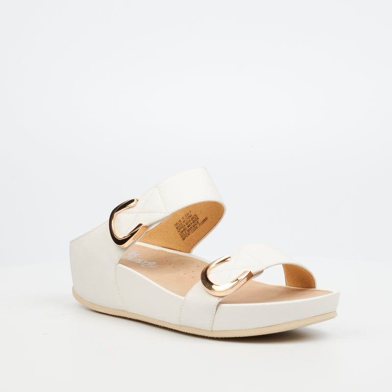 Butterfly Feet Delia 10 Sandal - White footwear Butterfly Feet   