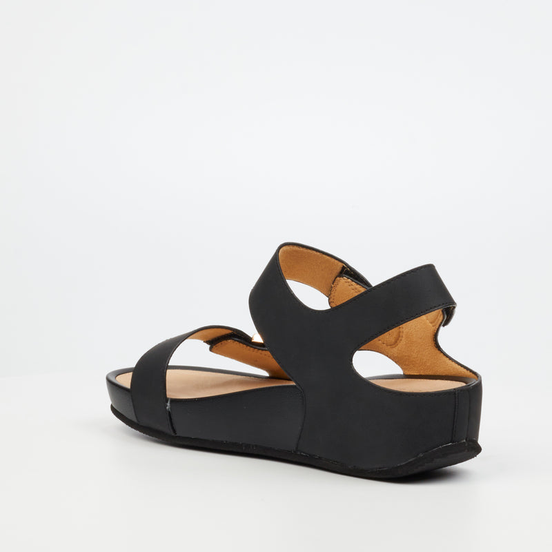 Butterfly Feet Delia 11 Sandal - Black footwear Butterfly Feet   