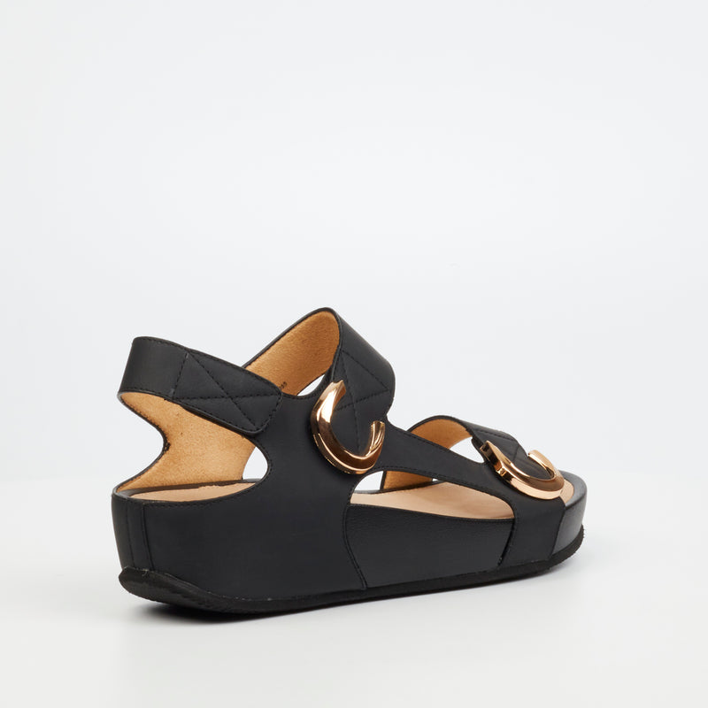 Butterfly Feet Delia 11 Sandal - Black footwear Butterfly Feet   