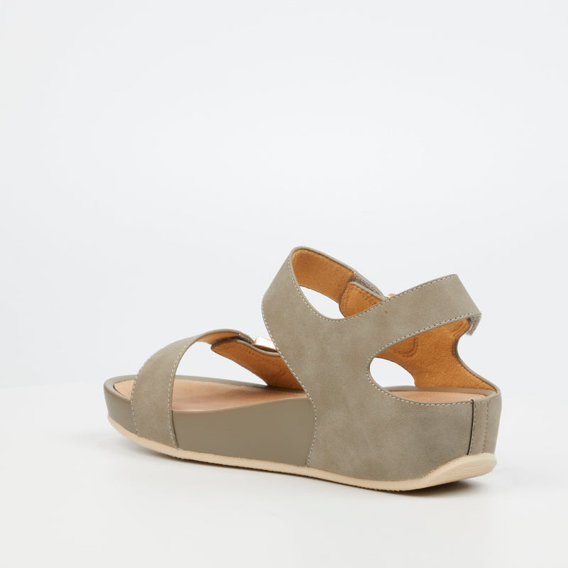 Butterfly Feet Delia 11 Sandal - Grey footwear Butterfly Feet   