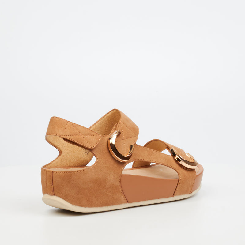 Butterfly Feet Delia 11 Sandal - Tan footwear Butterfly Feet   