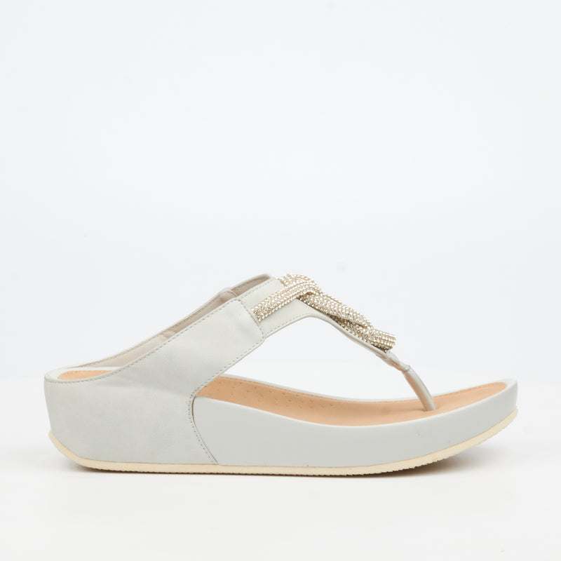 Butterfly Feet Delia 14 Wedge - Grey footwear Butterfly Feet