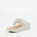 Butterfly Feet Delia 14 Wedge - Grey footwear Butterfly Feet