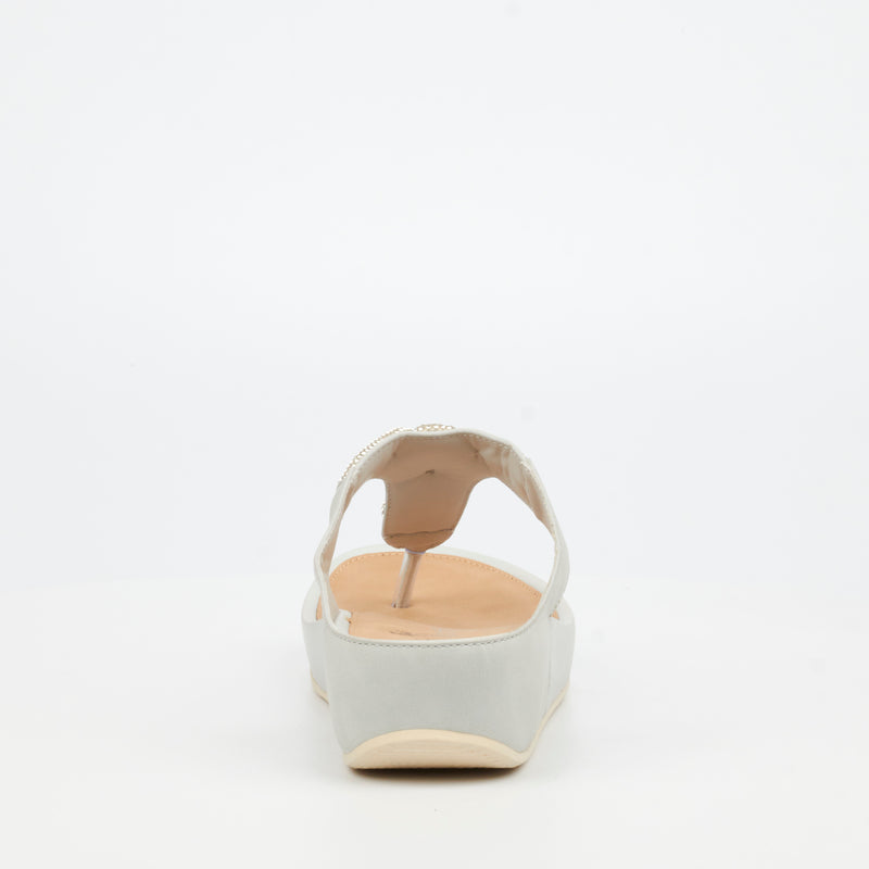 Butterfly Feet Delia 14 Wedge - Grey footwear Butterfly Feet