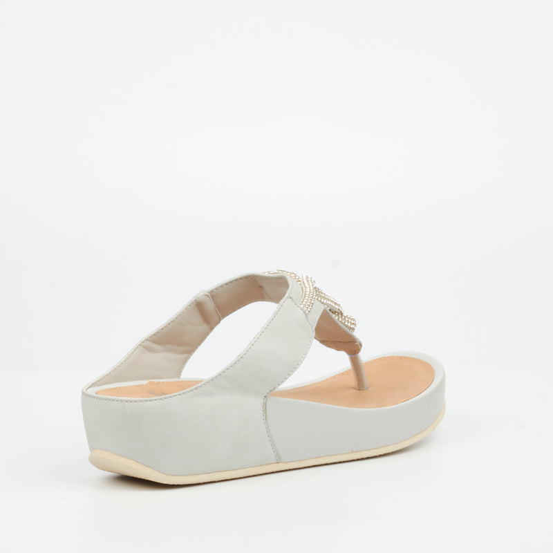 Butterfly Feet Delia 14 Wedge - Grey footwear Butterfly Feet