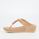 Butterfly Feet Delia 14 Wedge - Taupe footwear Butterfly Feet