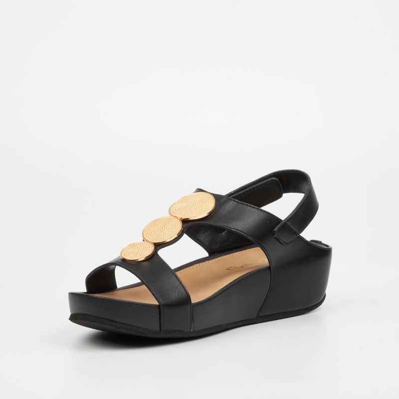 Butterfly Feet Delia 15 Wedge - Black footwear Butterfly Feet