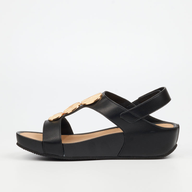 Butterfly Feet Delia 15 Wedge - Black footwear Butterfly Feet