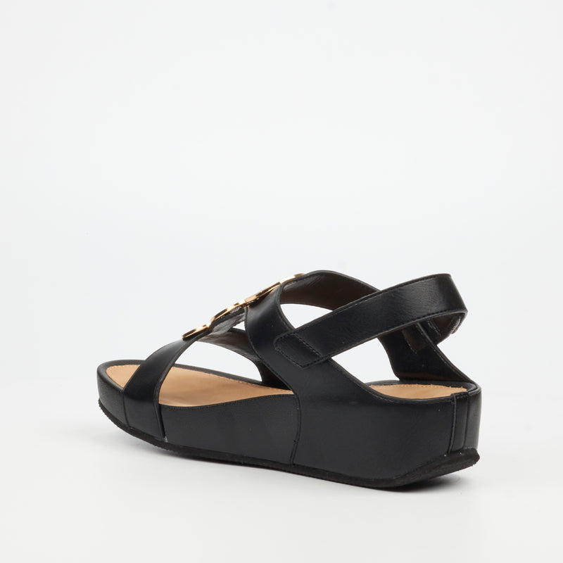 Butterfly Feet Delia 15 Wedge - Black footwear Butterfly Feet