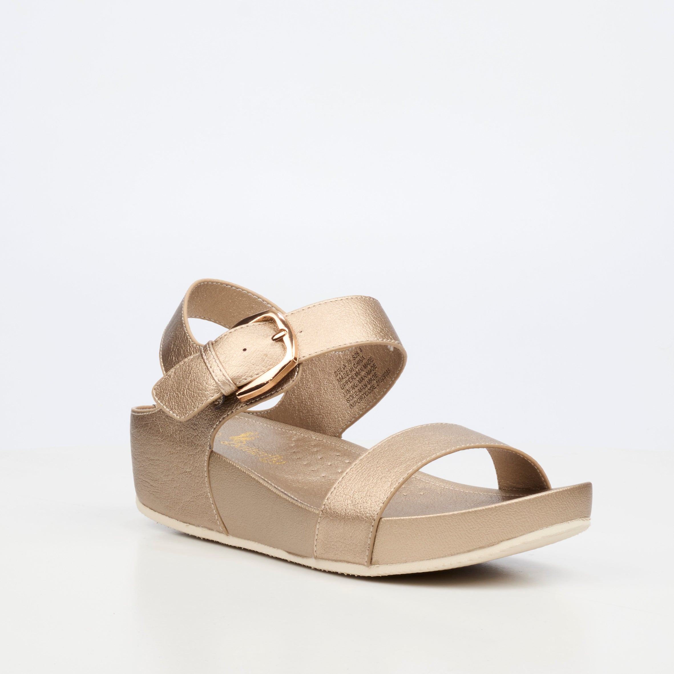 Butterfly Feet Delia 16 Wedge - Champagne footwear Butterfly Feet