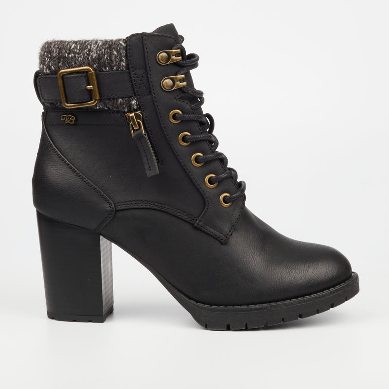 Miss Black Delta 1 Ankle Boot - Black footwear Miss Black   