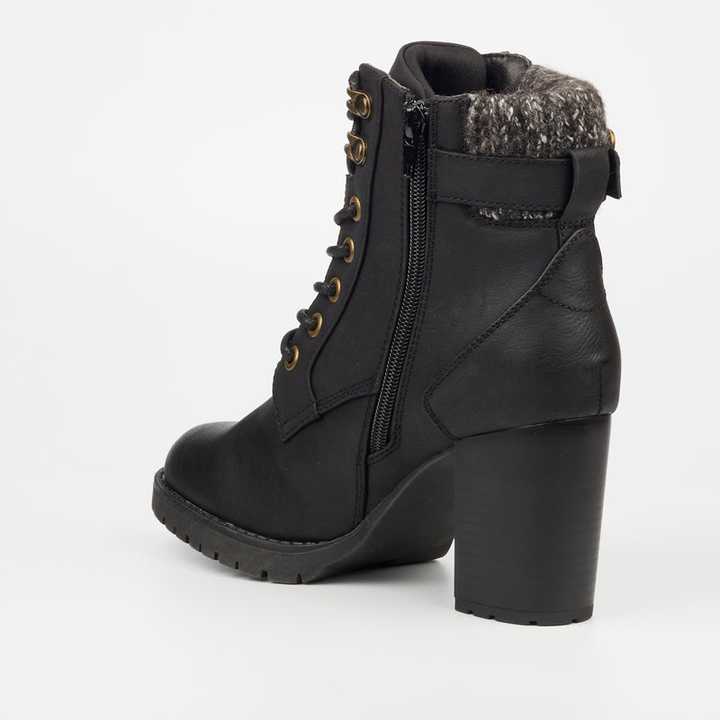 Miss Black Delta 1 Ankle Boot - Black footwear Miss Black   