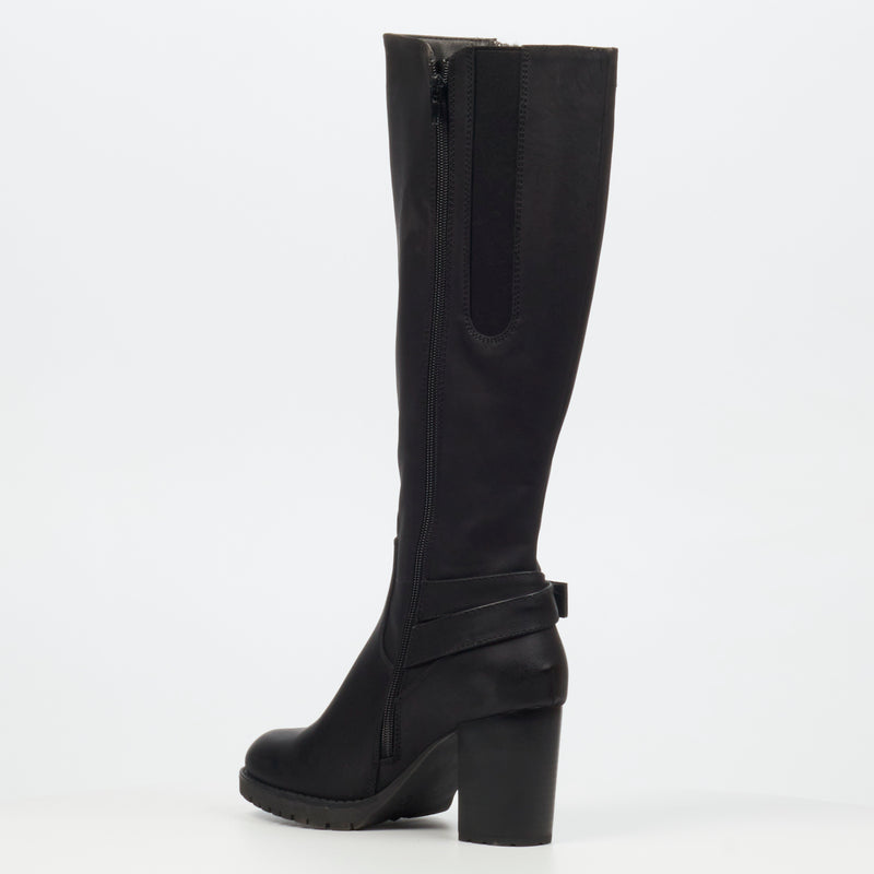 Miss Black Delta 2 High Boot - Black footwear Miss Black   
