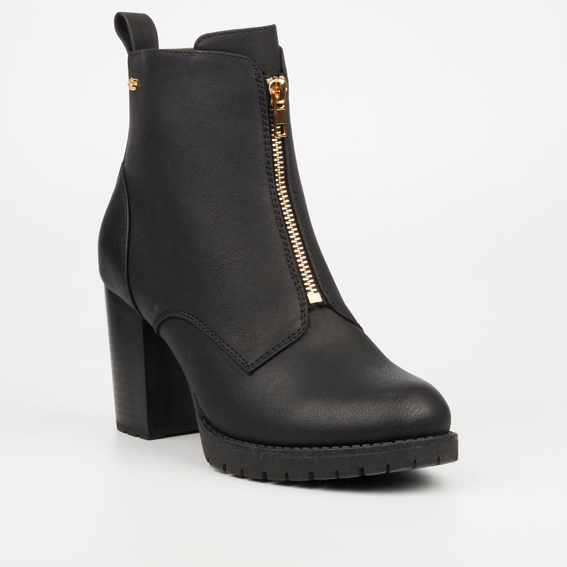 MIss Black Delta 4 Ankle Boot - Black footwear Miss Black   