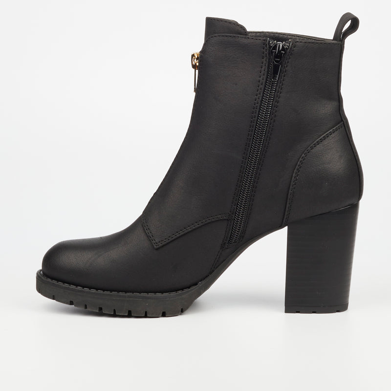 MIss Black Delta 4 Ankle Boot - Black footwear Miss Black   