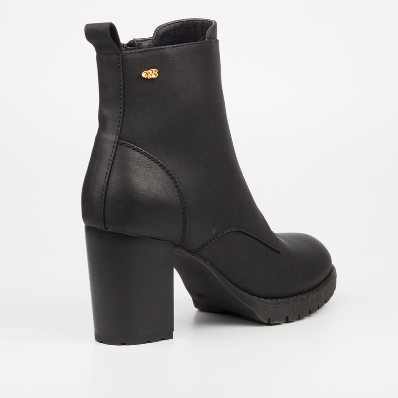 MIss Black Delta 4 Ankle Boot - Black footwear Miss Black   