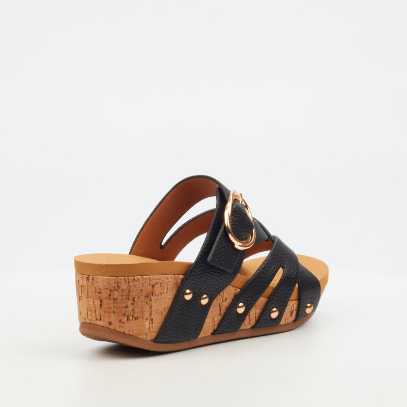 Butterfly Feet Dido 1 Wedge - Black footwear Butterfly Feet   