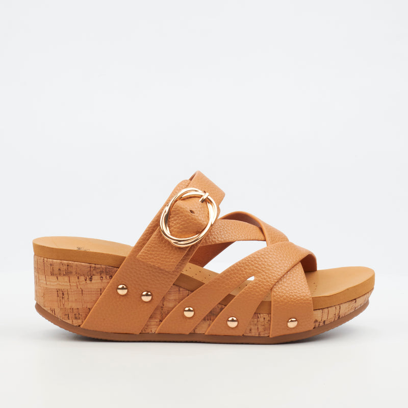 Butterfly Feet Dido 1 Wedge - Camel footwear Butterfly Feet   