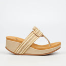 Butterfly Feet Dido 4 Wedge - Beige footwear Butterfly Feet