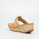 Butterfly Feet Dido 4 Wedge - Beige footwear Butterfly Feet