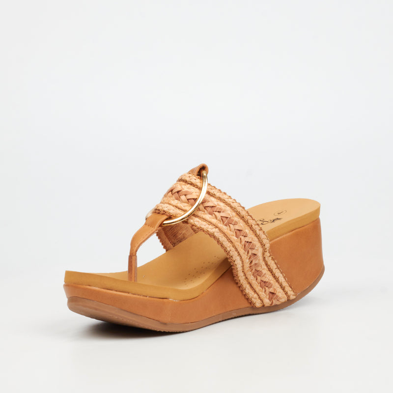 Butterfly Feet Dido 4 Wedge - Tan