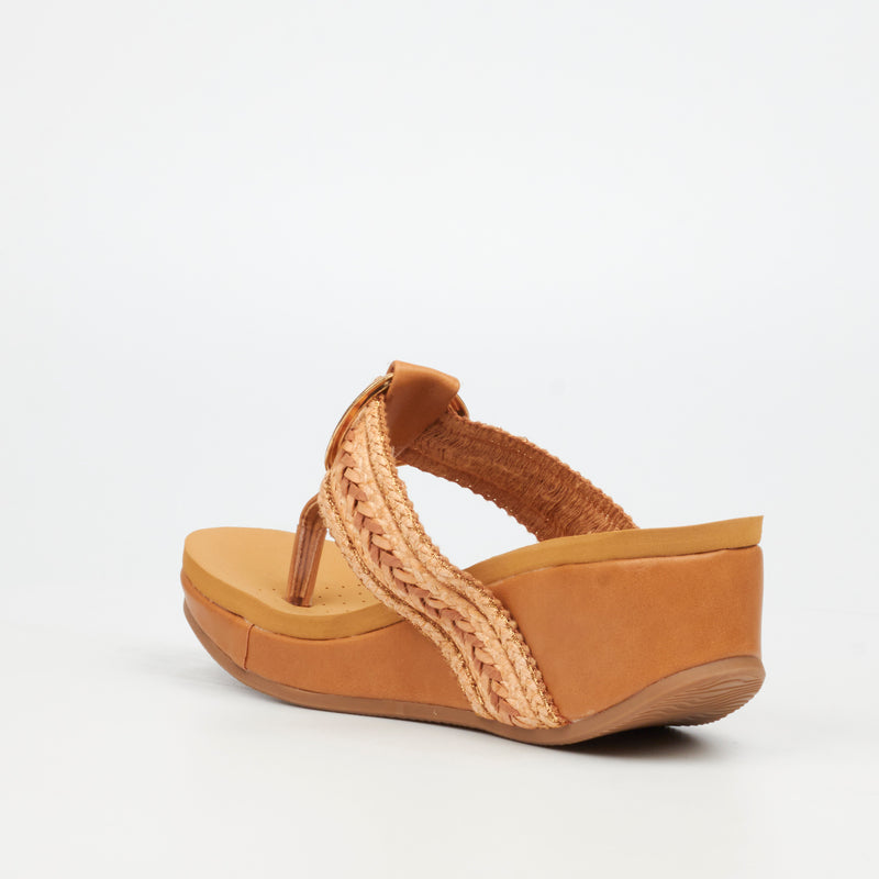 Butterfly Feet Dido 4 Wedge - Tan