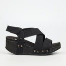 Butterfly Feet Dido 5 Wedge - Black footwear Butterfly Feet