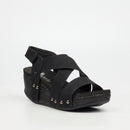 Butterfly Feet Dido 5 Wedge - Black footwear Butterfly Feet