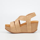 Butterfly Feet Dido 5 Wedge - Taupe footwear Butterfly Feet