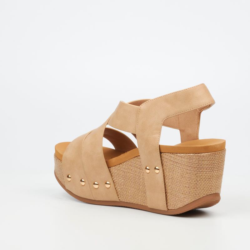 Butterfly Feet Dido 5 Wedge - Taupe footwear Butterfly Feet