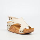 Butterfly Feet Dido 6 Wedge - Beige footwear Butterfly Feet