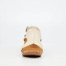 Butterfly Feet Dido 6 Wedge - Beige footwear Butterfly Feet