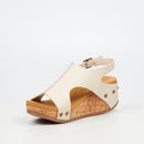 Butterfly Feet Dido 6 Wedge - Beige footwear Butterfly Feet
