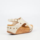 Butterfly Feet Dido 6 Wedge - Beige footwear Butterfly Feet