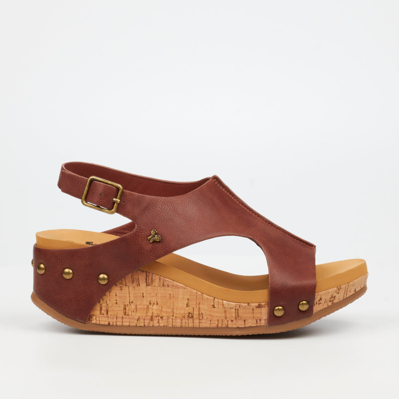 Butterfly Feet Dido 6 Wedge - Chocolate
